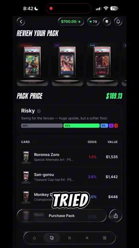 Catchback custom One Piece pack rip
