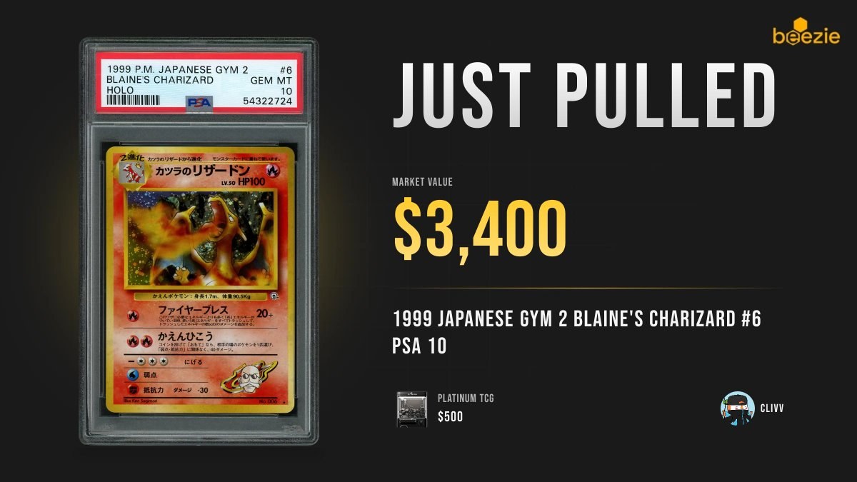 Beezie Platinum Claw biggest win $500 to $3400
